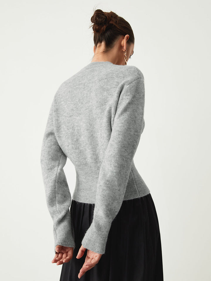 Damen Pullover Mit Halbreißverschluss