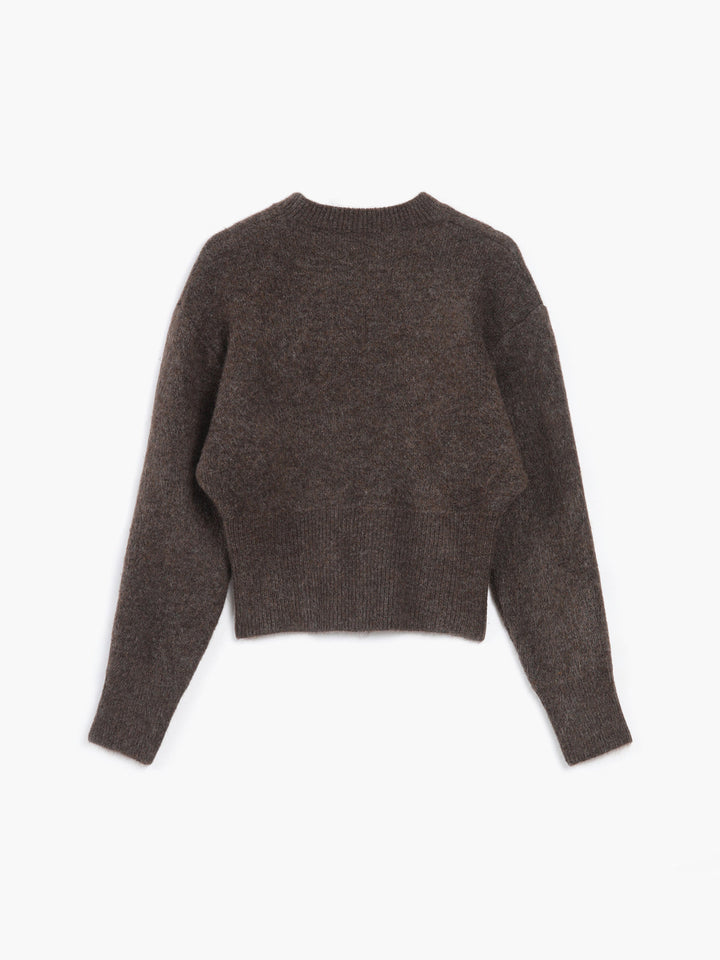 Damen Pullover Mit Halbreißverschluss