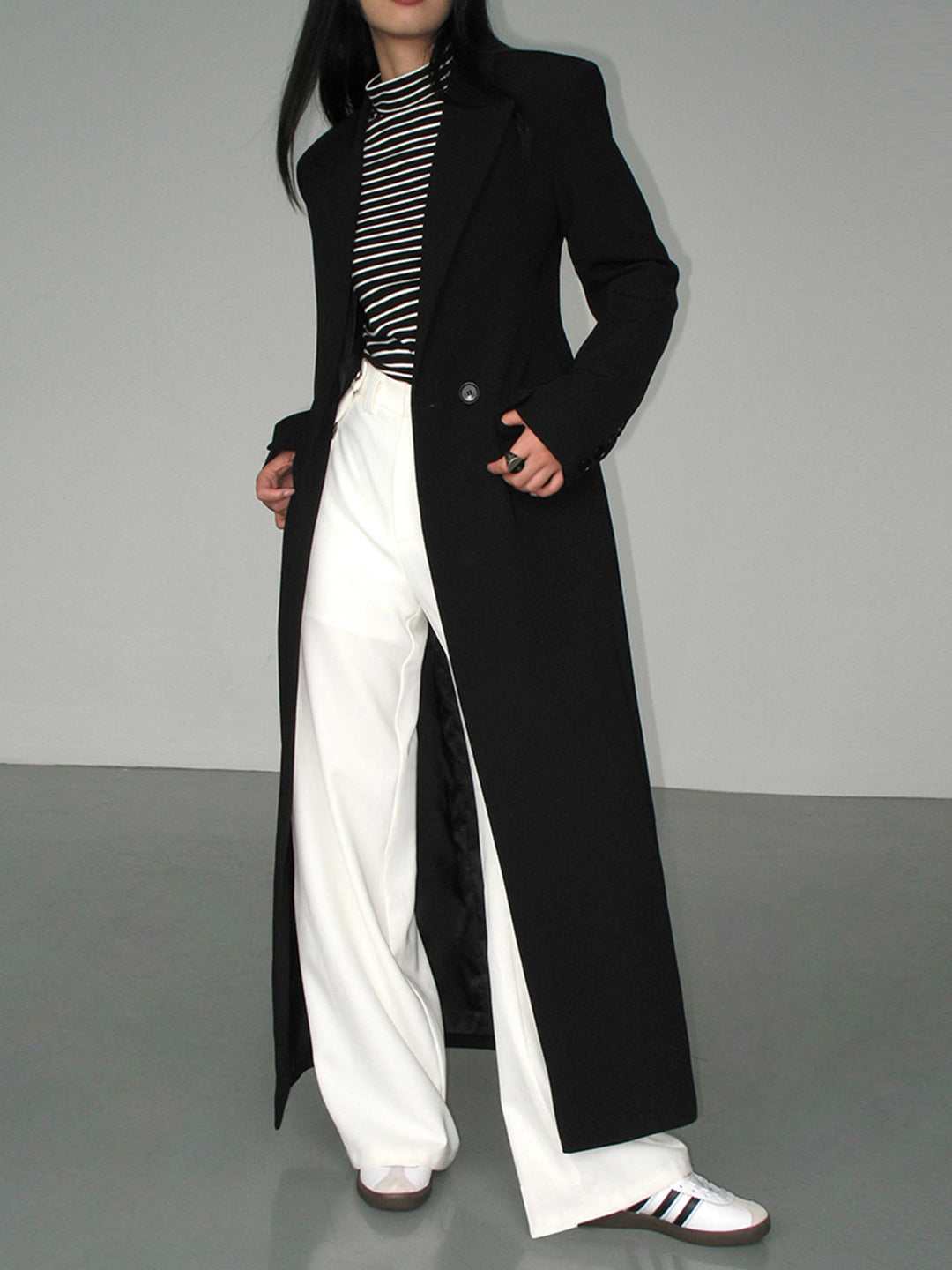 Damen Blazer Mantel Mit Struktur Und Elegantem Schnitt