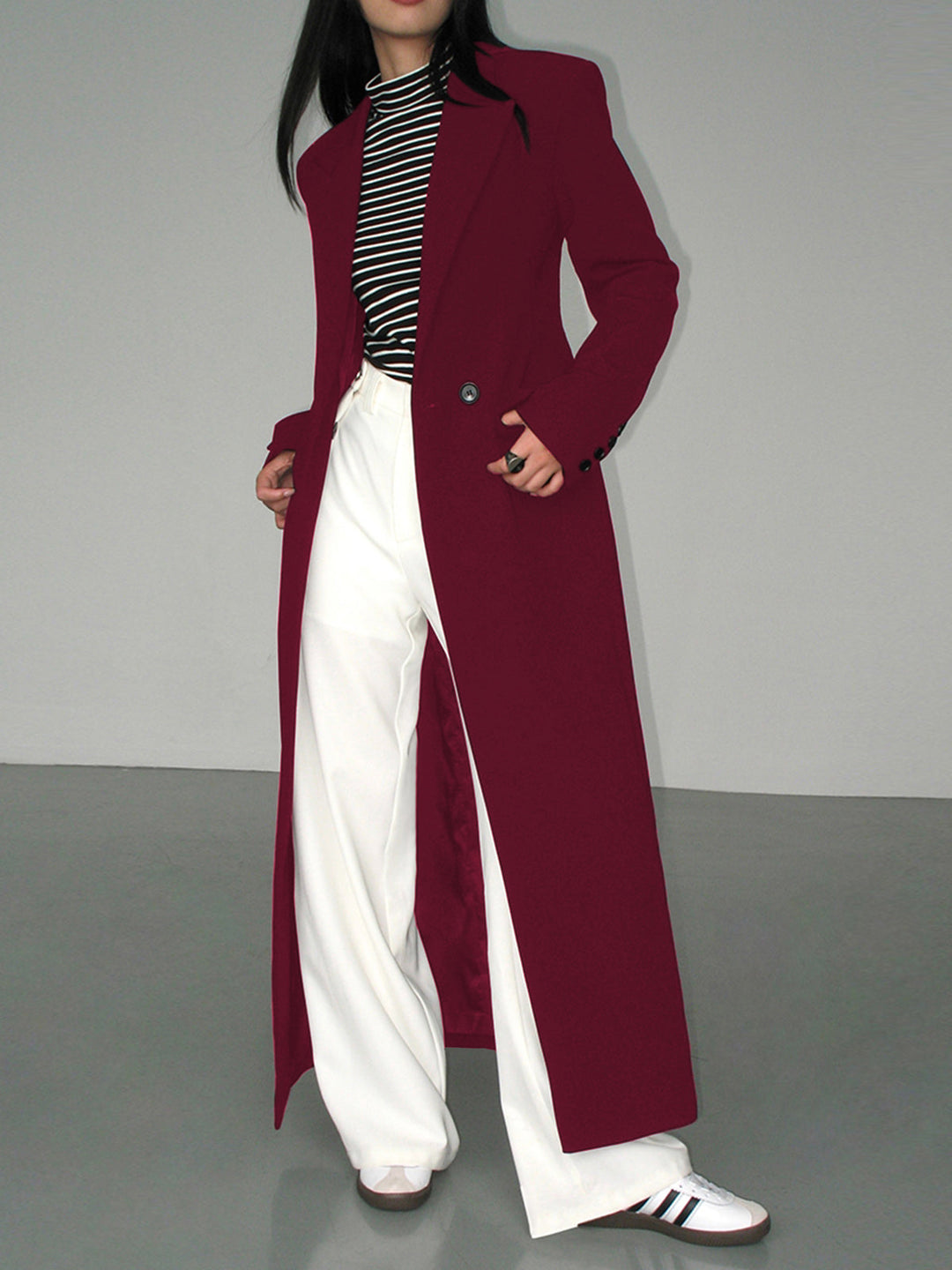 Damen Blazer Mantel Mit Struktur Und Elegantem Schnitt