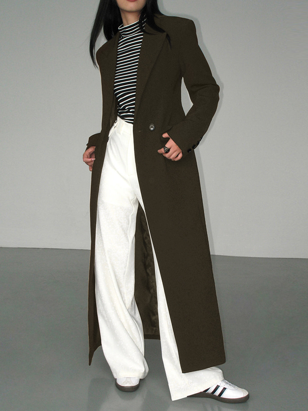 Damen Blazer Mantel Mit Struktur Und Elegantem Schnitt