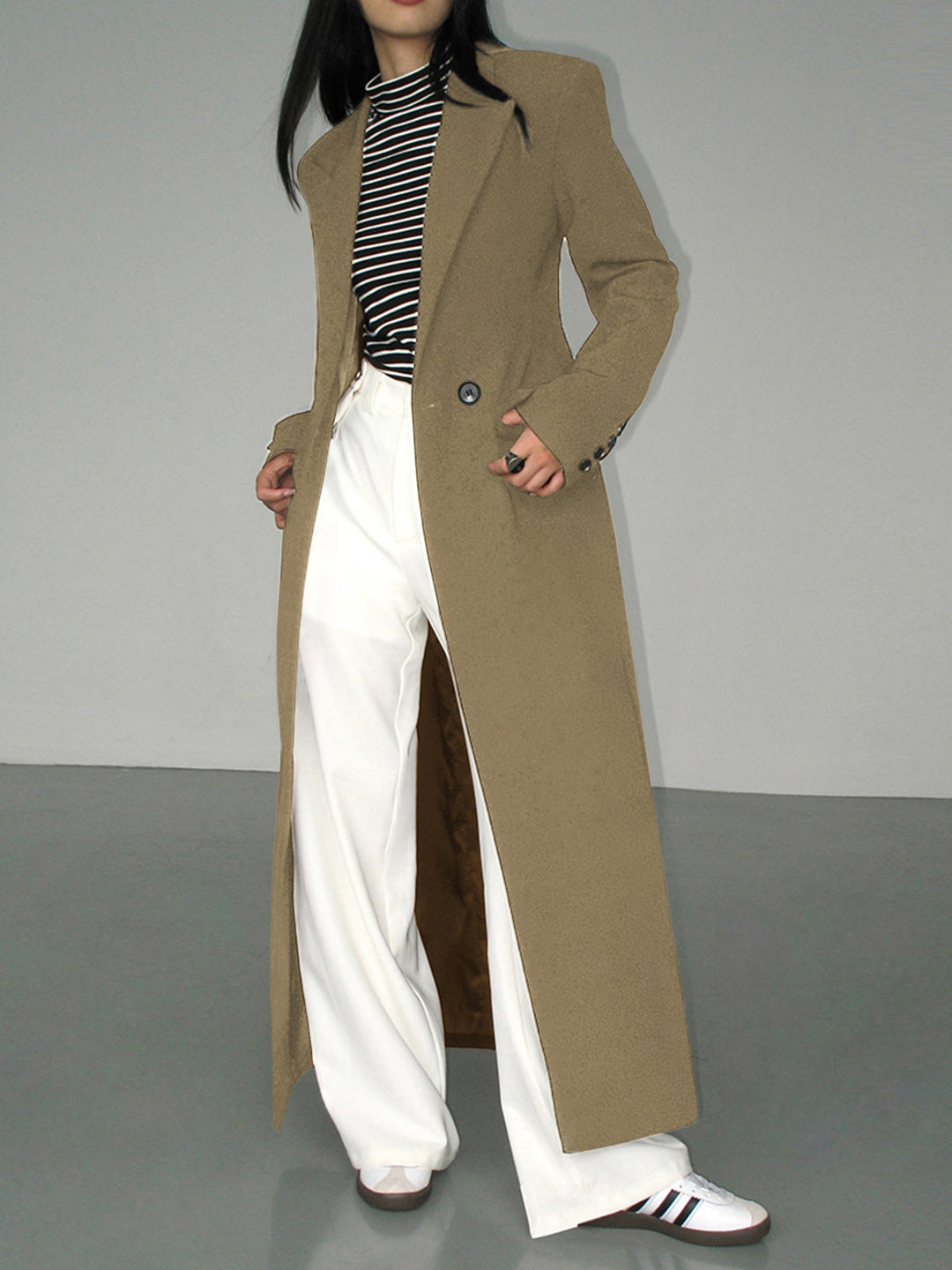 Damen Blazer Mantel Mit Struktur Und Elegantem Schnitt