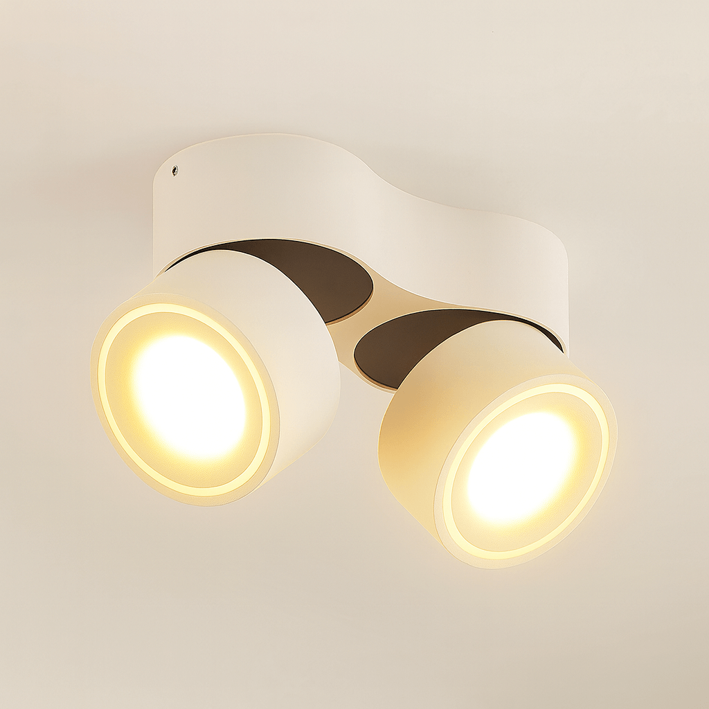 Deckenleuchte – Verstellbarer LED Doppelstrahler im modernen Design
