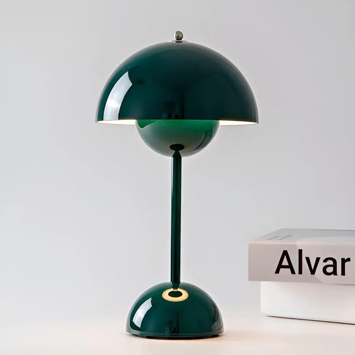 Kabellose LED Tischlampe Pillam mit Dimmfunktion – Edelstahl Design