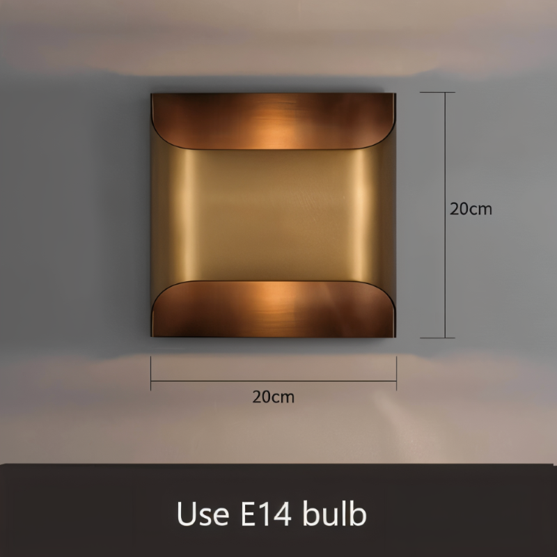 LED Wandleuchte Kupfer – Moderne Up & Down Wandlampe für Wohnräume