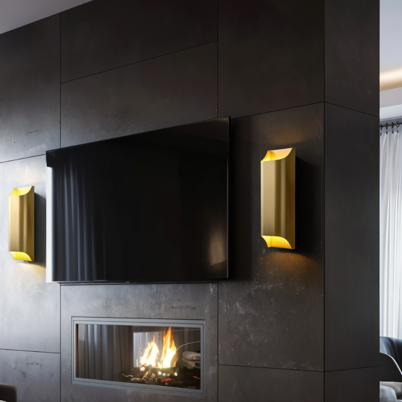 LED Wandleuchte Kupfer – Moderne Up & Down Wandlampe für Wohnräume