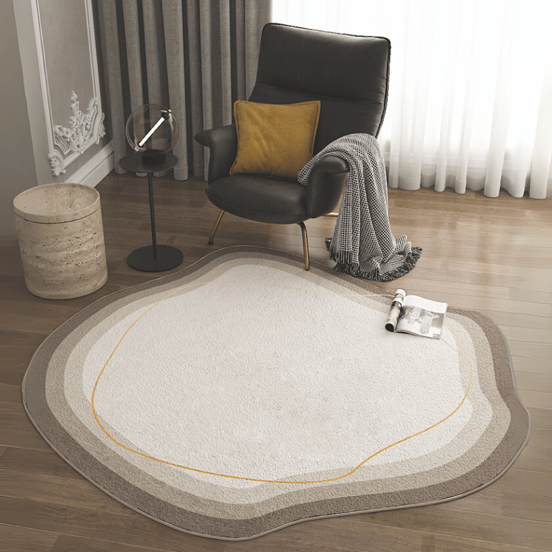 Runder Teppich – Modernes geometrisches Design für stilvolle Räume