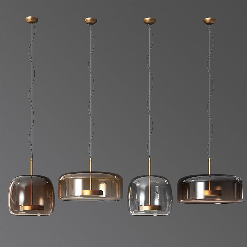 Moderne Glas-Pendelleuchte – klar, zeitlos & ideal für Essbereiche