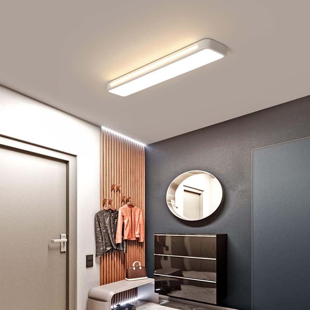 Nordische LED Deckenleuchte – länglich, dimmbar & modern