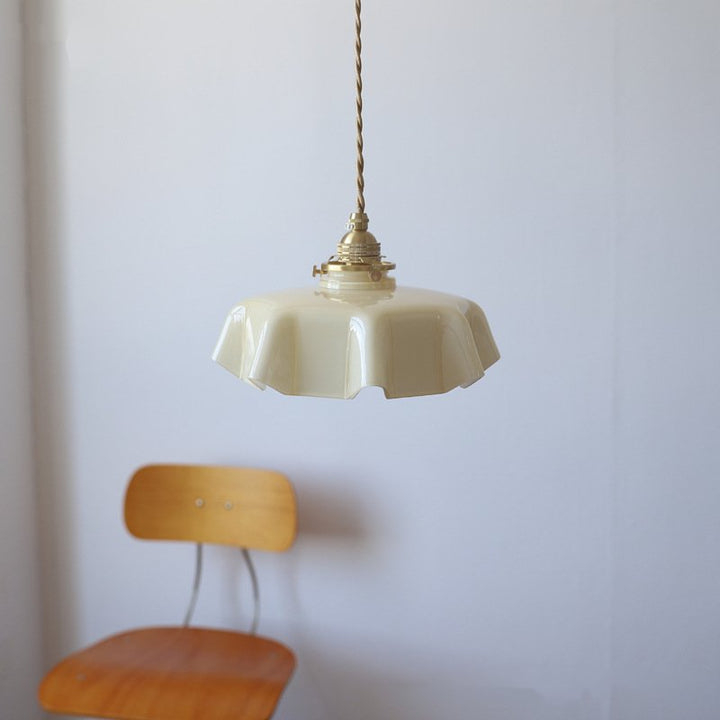 Draped Flower Glas-Decken- und Pendelleuchte im Retro-Stil