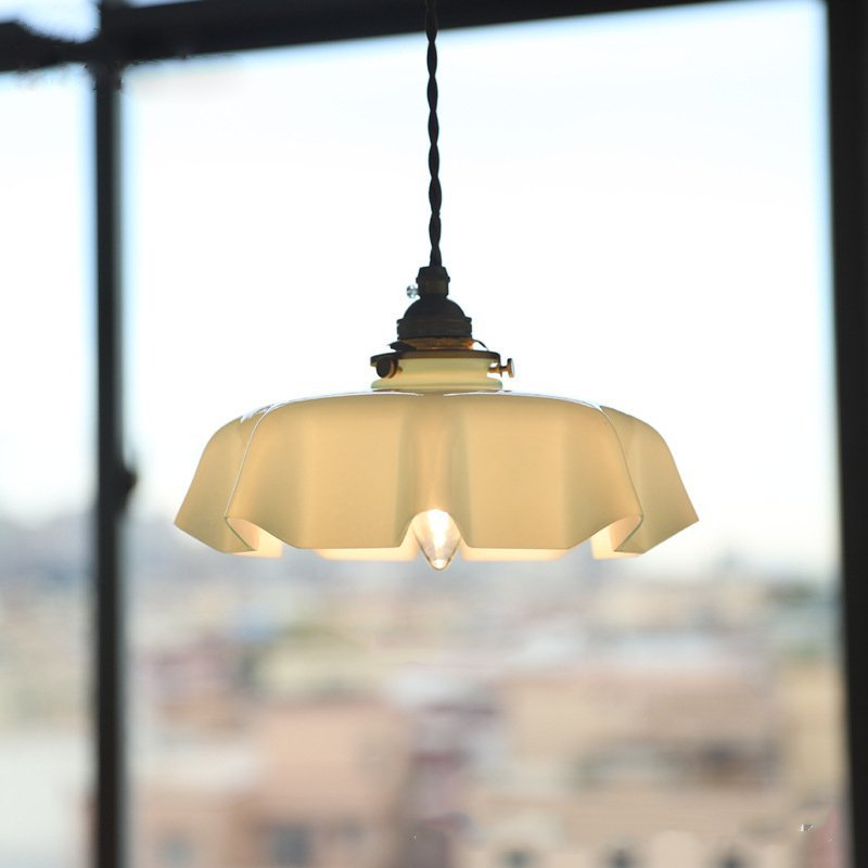 Draped Flower Glas-Decken- und Pendelleuchte im Retro-Stil