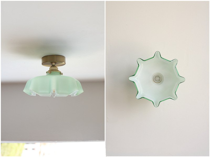 Draped Flower Glas-Decken- und Pendelleuchte im Retro-Stil