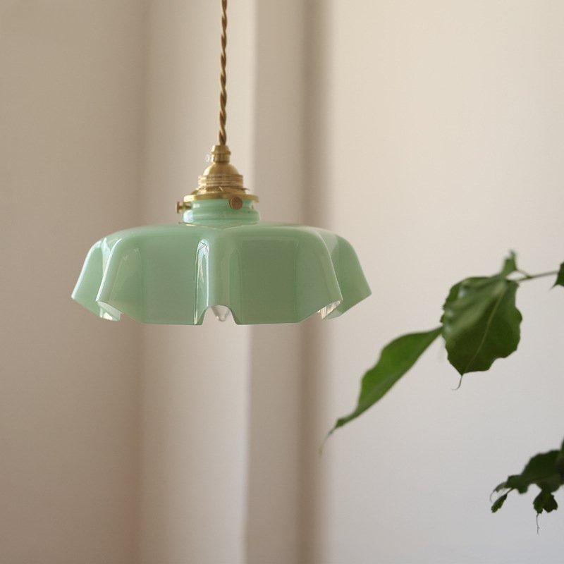 Draped Flower Glas-Decken- und Pendelleuchte im Retro-Stil