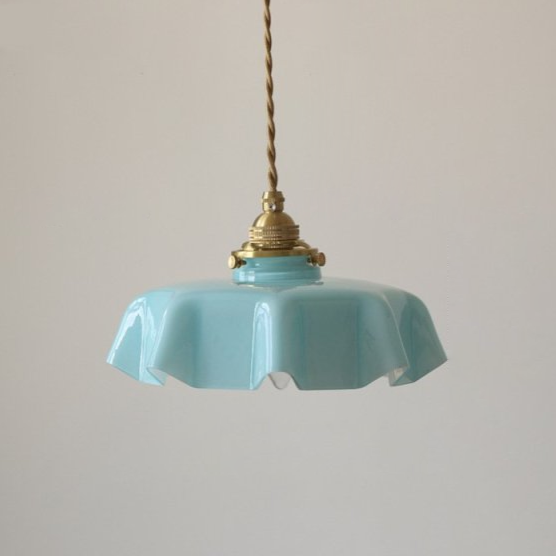 Draped Flower Glas-Decken- und Pendelleuchte im Retro-Stil