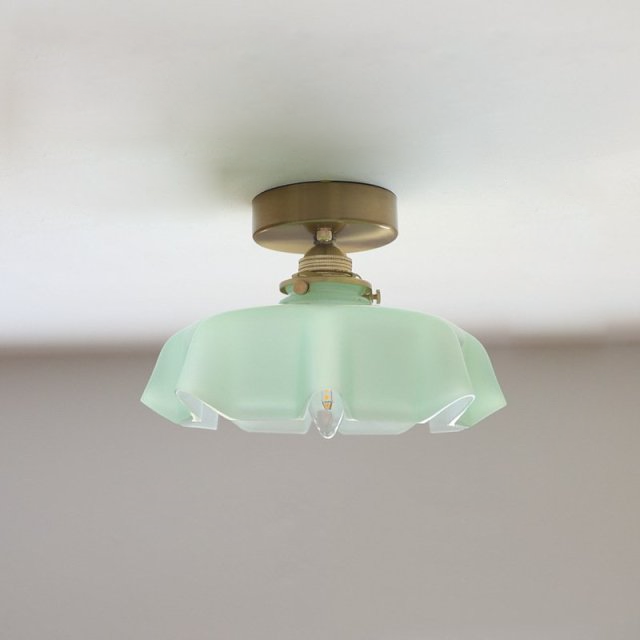 Draped Flower Glas-Decken- und Pendelleuchte im Retro-Stil