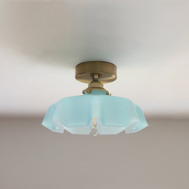 Draped Flower Glas-Decken- und Pendelleuchte im Retro-Stil