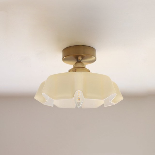 Draped Flower Glas-Decken- und Pendelleuchte im Retro-Stil