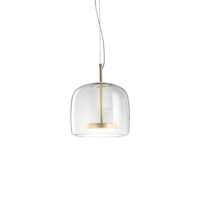 Moderne Glas-Pendelleuchte – klar, zeitlos & ideal für Essbereiche