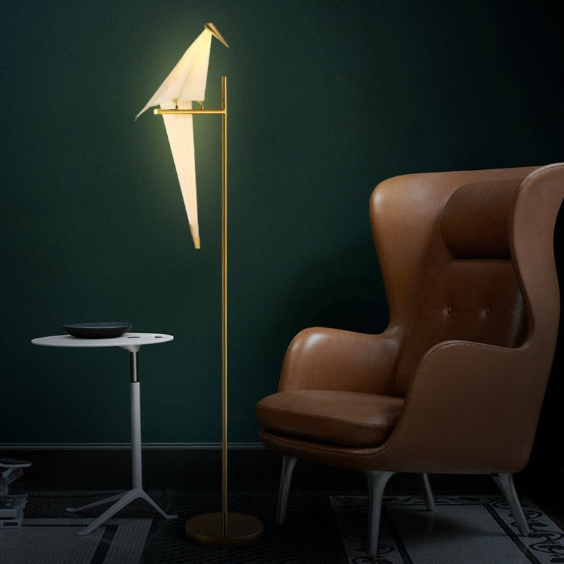 Magnetische LED-Vogellampe im Origami-Stil