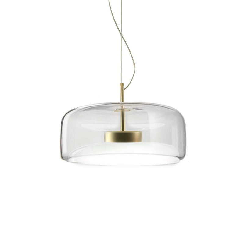 Moderne Glas-Pendelleuchte – klar, zeitlos & ideal für Essbereiche