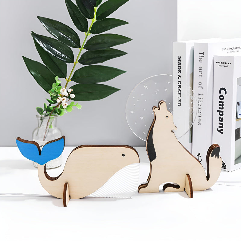 LED Nachtlicht mit Tiermotiven – Dekolampe für Kinderzimmer und Schlafzimmer
