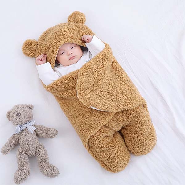 Baby Schlafsack im Teddy-Design