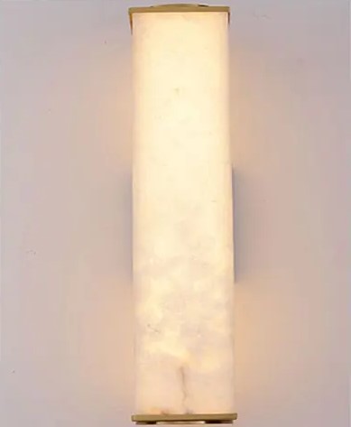 Luxuriöse moderne LED-Wandleuchte mit Steinoptik für Wohnzimmer