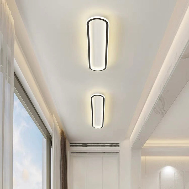 LED-Deckenleuchte oval dimmbar mit Farbwechsel – flach & modern