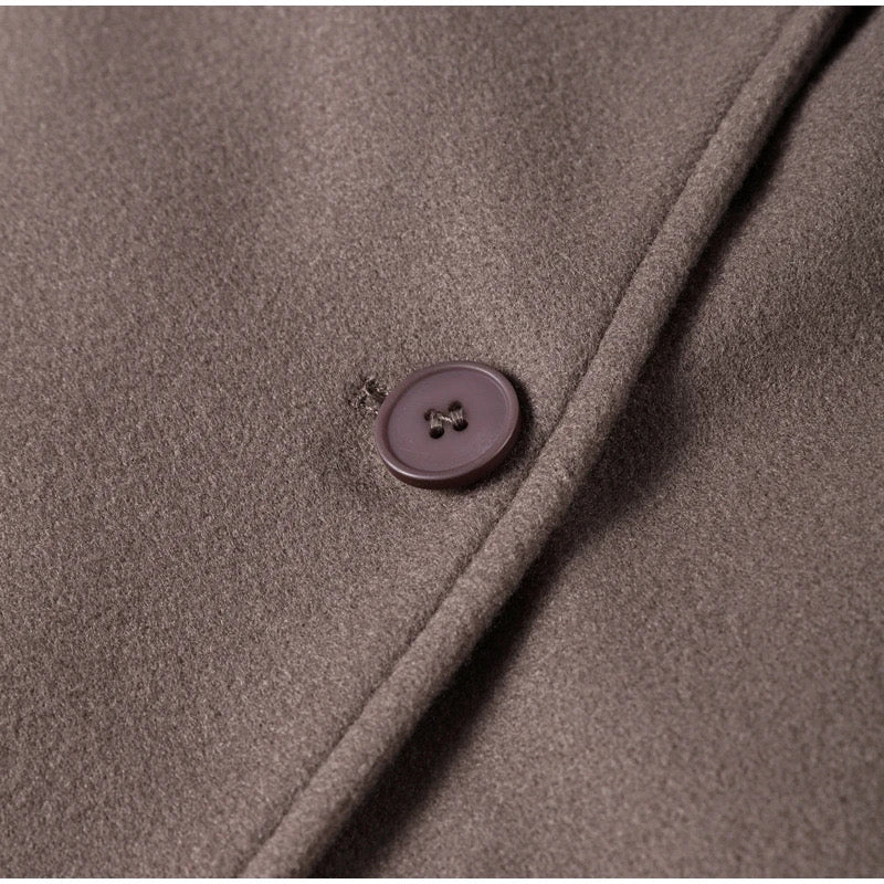 Damen Mantel Mit Doppelreihiger Knopfleiste Und Oversized Schnitt
