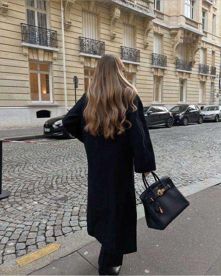 Damen Mantel Mit Doppelreihiger Knopfleiste Und Oversized Schnitt