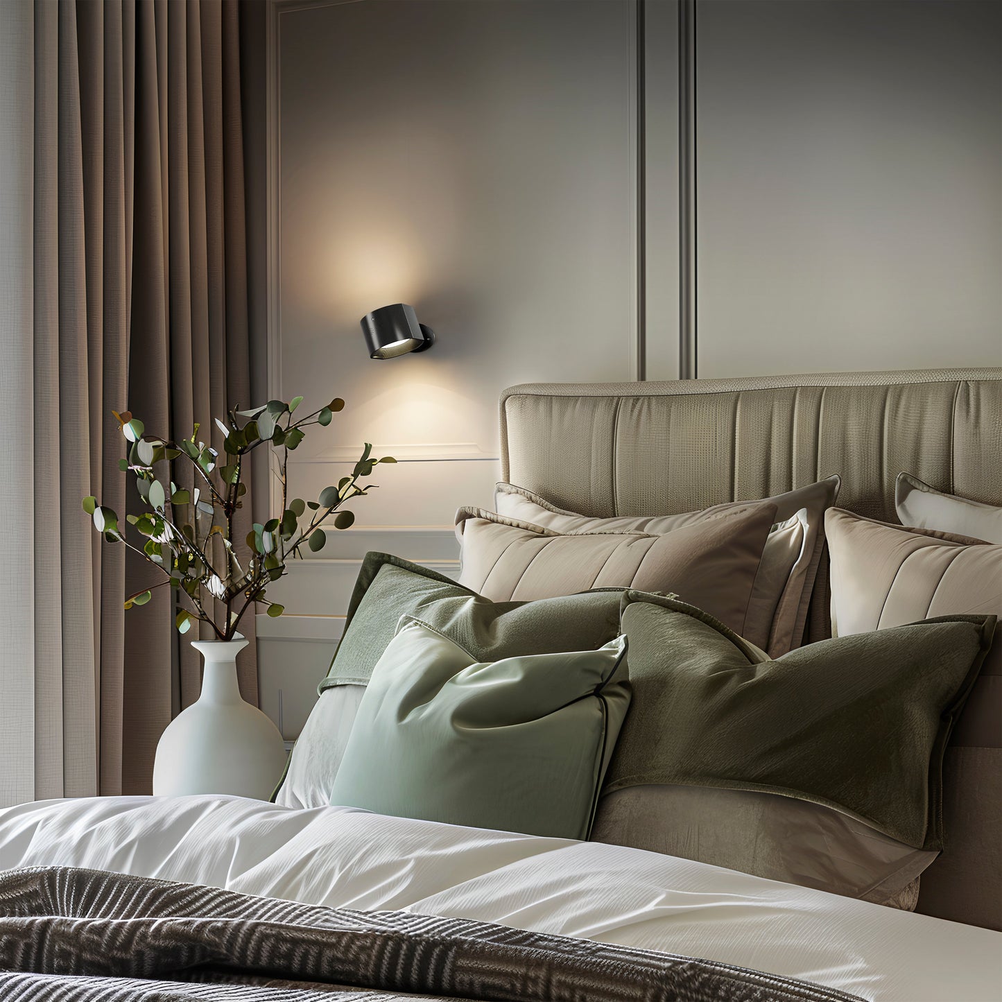 Kabellose LED-Wandleuchten im 2er-Set für Schlafzimmer und Wohnzimmer