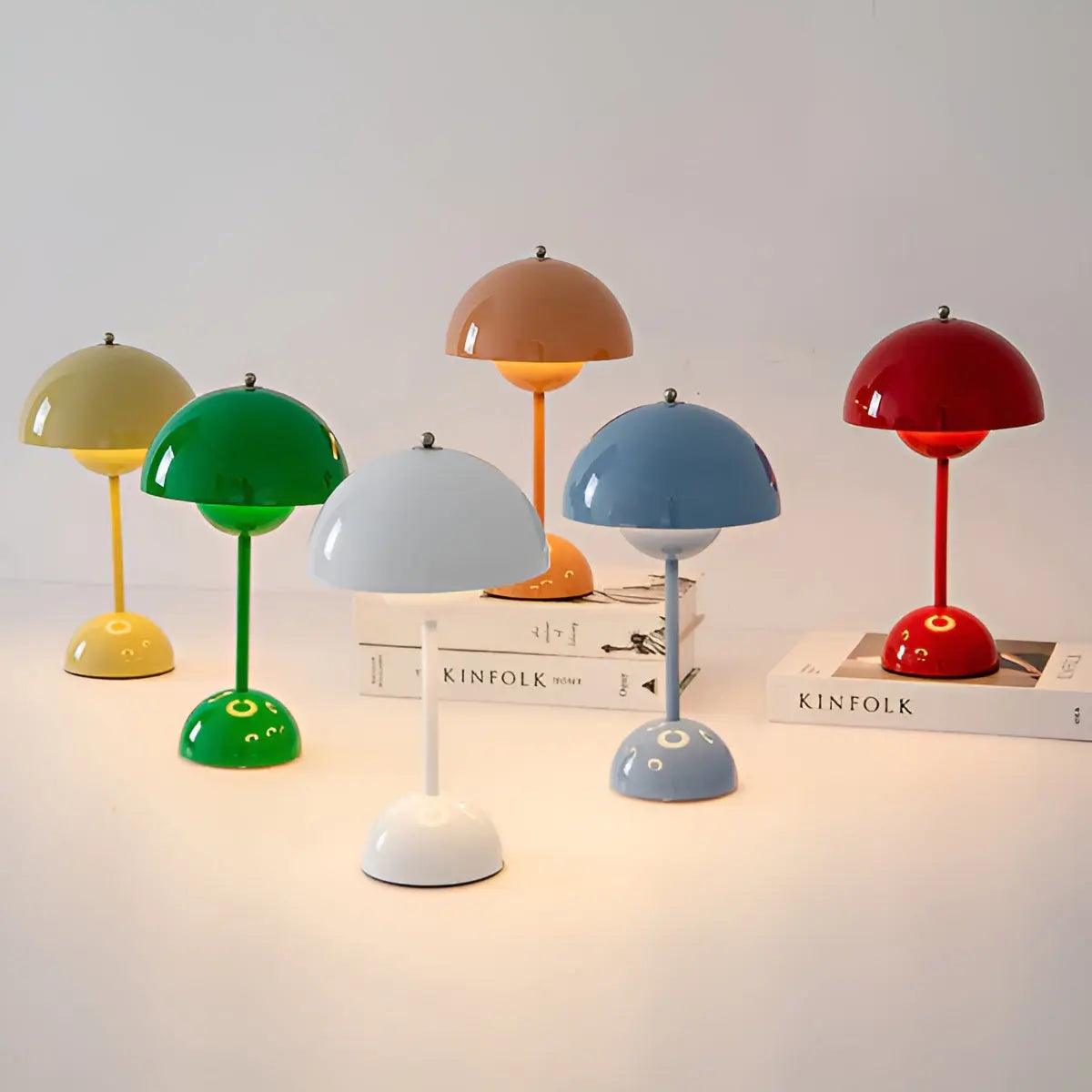 Kabellose LED Tischlampe Pillam mit Dimmfunktion – Edelstahl Design