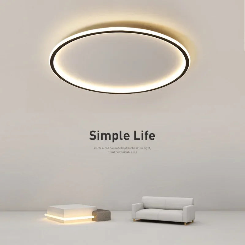 Skandinavische LED Deckenleuchte – Modern, dimmbar & stilvoll für Wohnzimmer, Esszimmer & Flur
