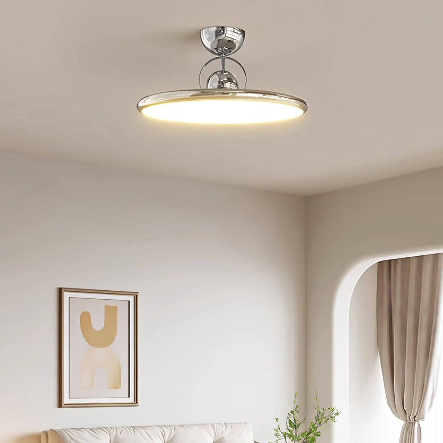 LED-Deckenleuchte – rund, warmweiß & modern
