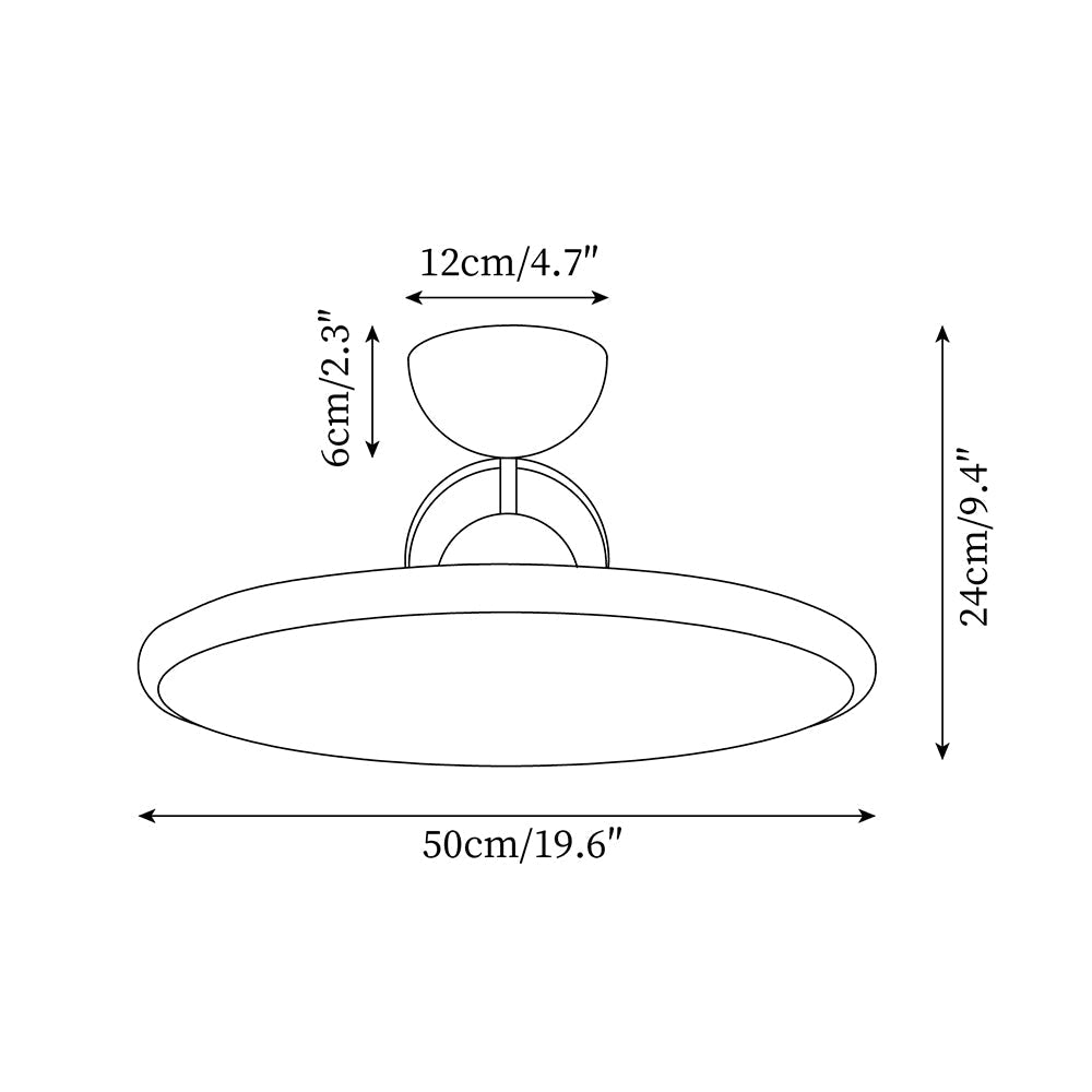 LED-Deckenleuchte – rund, warmweiß & modern