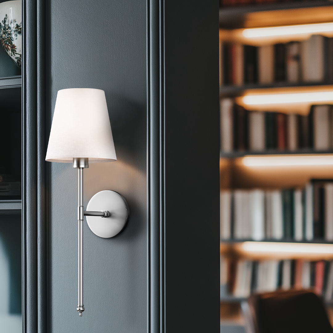 Kabellose Wandlampen im 2er-Set mit Klebemontage für Schlafzimmer und Flur
