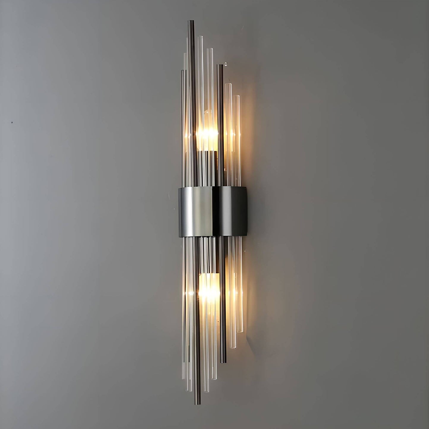Goldene Kristall-Wandleuchte – funkelnd, elegant & warmweiß
