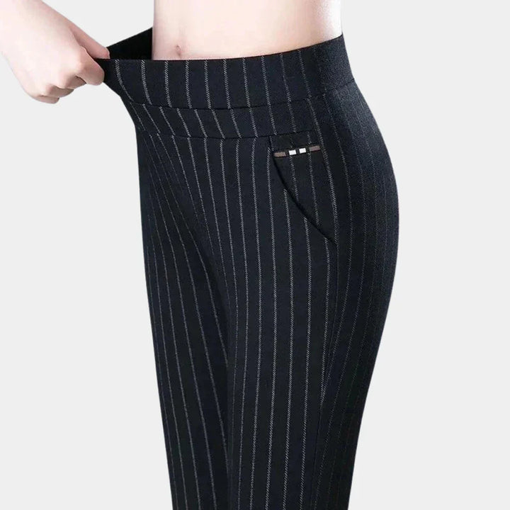 Damen Stretchhose Mit Hohem Bund
