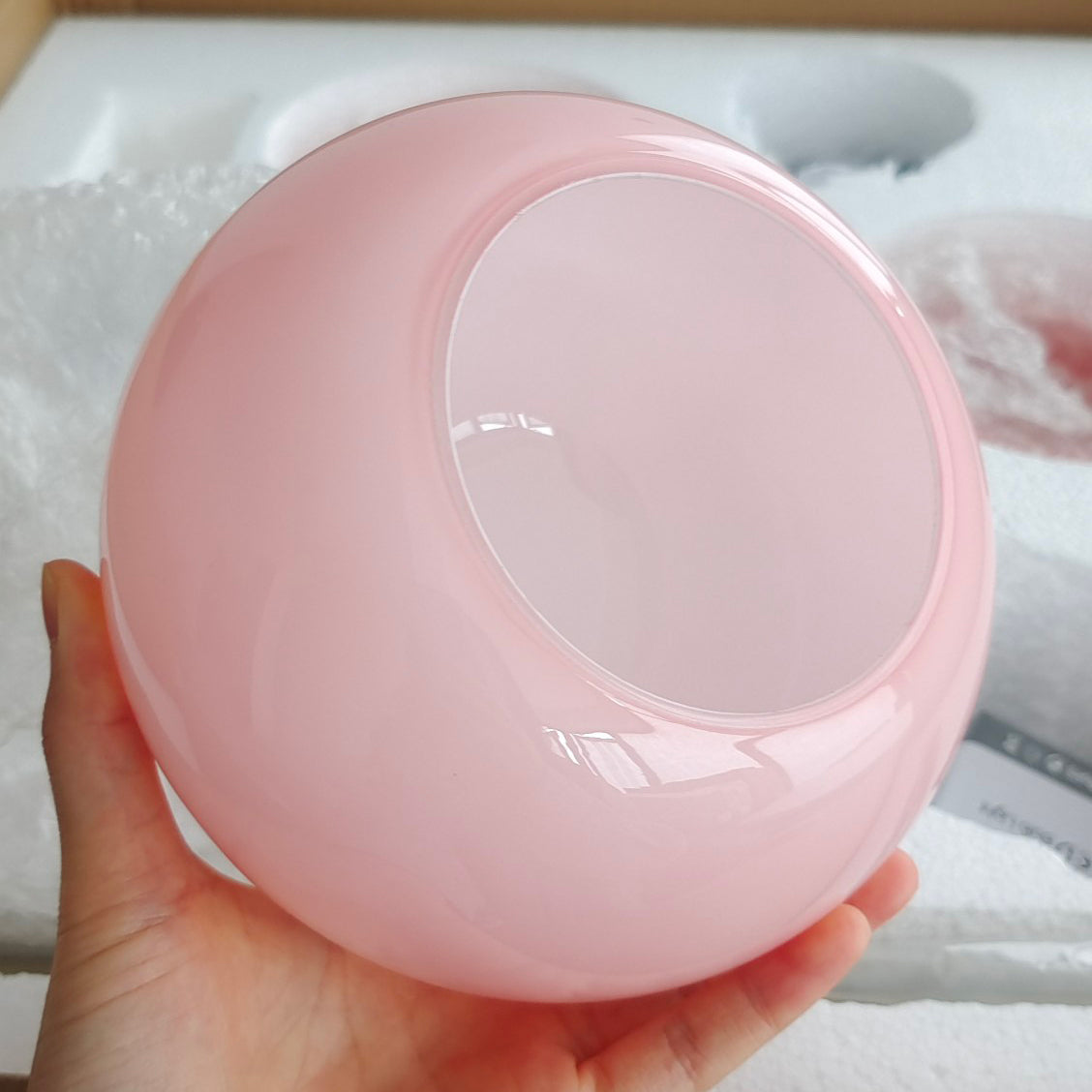 Moderne Deckenleuchte mit Rosa Glas & Gold – Stilvolle LED Lampe fürs Wohnzimmer