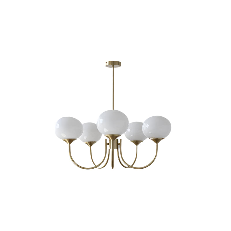 Moderne Deckenleuchte mit Rosa Glas & Gold – Stilvolle LED Lampe fürs Wohnzimmer