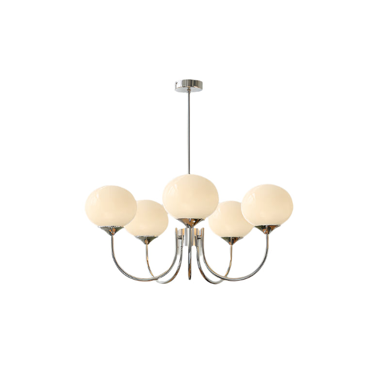 Moderne Deckenleuchte mit Rosa Glas & Gold – Stilvolle LED Lampe fürs Wohnzimmer