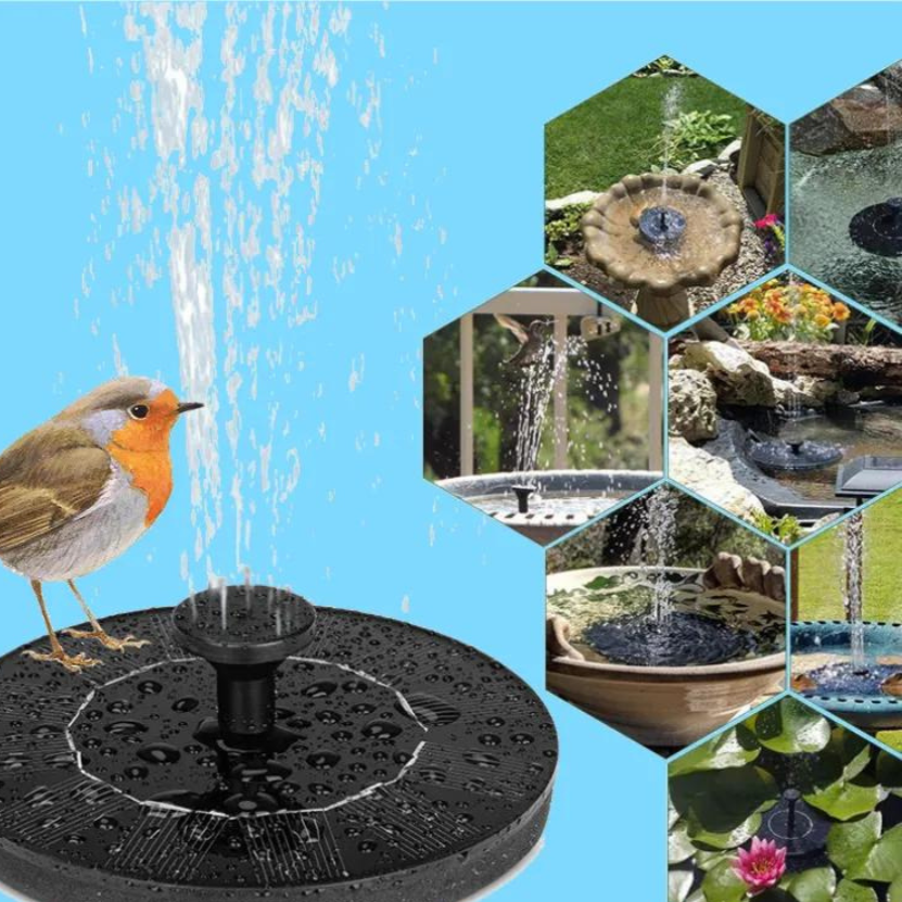 Umweltfreundlicher Gartenbrunnen für Vögel – Solarbetriebene Wasserfontäne für Ihren Garten