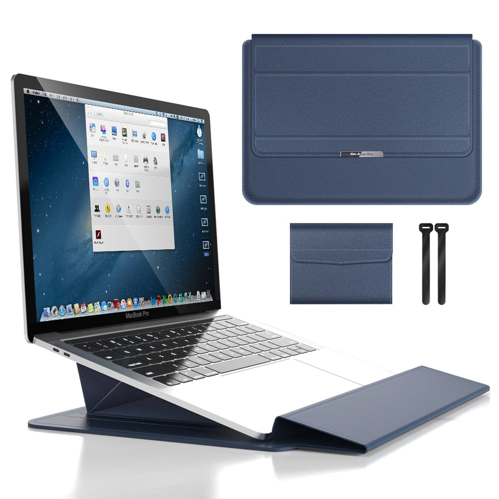 Variant image for 3-in-1 Waterproof Laptop Sleeve with Shock-Resistant Design and Accessory Storage - Elegant MacBook Case for Travel and Office-25