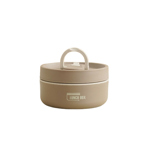 Isolierte Edelstahl-Lunchbox mit Tragetasche