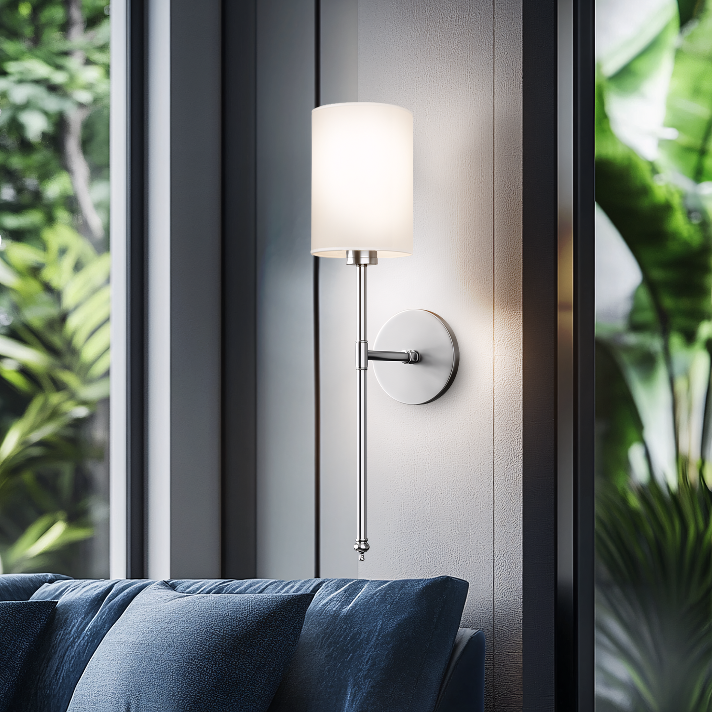 Kabellose Zylinder-Wandlampen im 2er-Set für Schlafzimmer und Flur