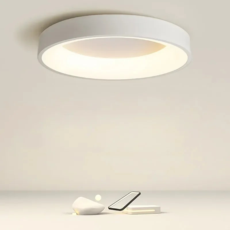 Nordische Runde LED Deckenlampe CelestialBeam – Minimalistisches Design & Warmes Licht