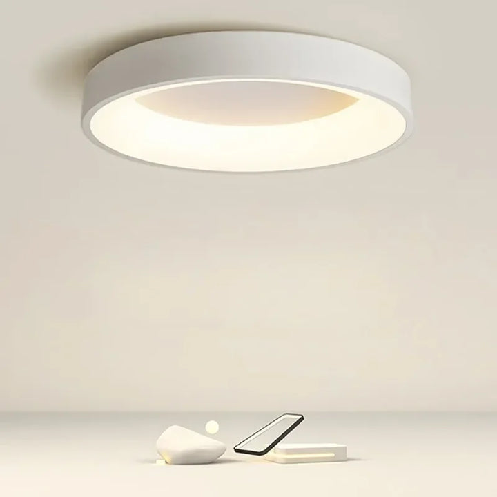 Nordische Runde LED Deckenlampe CelestialBeam – Minimalistisches Design & Warmes Licht