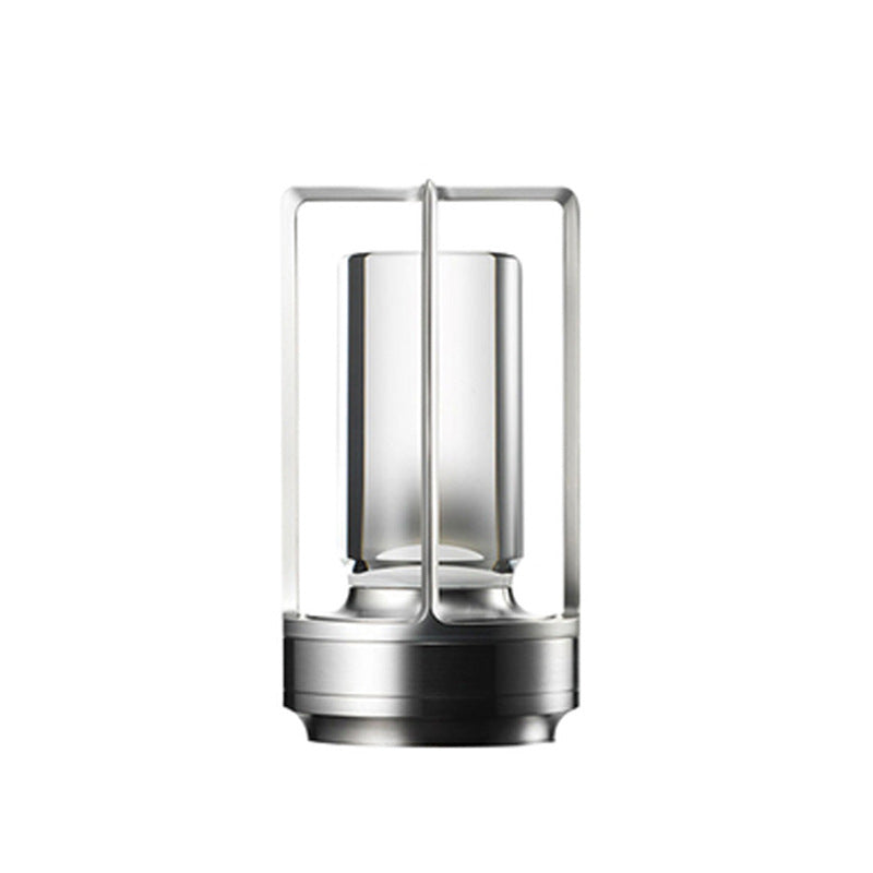 Kabellose Retro-Tischlampe aus Metall – Dimmbar, tragbar, warmweißes Licht – Für Innen- und Außenbereiche
