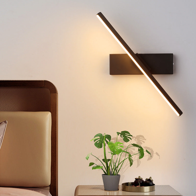 Moderne 330° LED-Wandleuchte – Drehbar, dimmbar, energiesparend – Schwarz oder Weiß