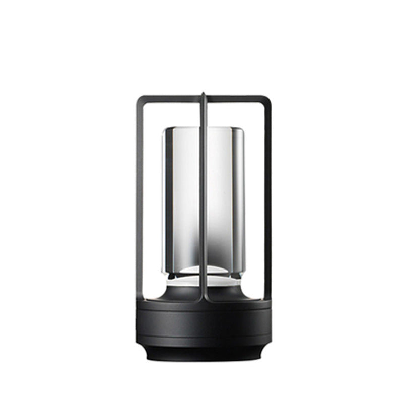 Kabellose Retro-Tischlampe aus Metall – Dimmbar, tragbar, warmweißes Licht – Für Innen- und Außenbereiche